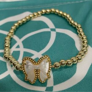 Kendra Scott  Beaded Bracelet with Mother-of-Pearl Butterfly Charm NWT